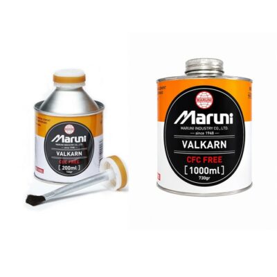 Disolución vulcanizante Valkarn MARUNI de 250ml con pincel y formato de 1000ml para cámaras.