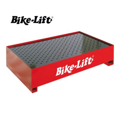 Base de contención homologada BIKE-LIFT para bidones de 200 litros con soporte para transporte con transpaleta.
