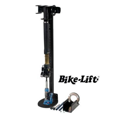 Prensa profesional Bike-Lift SA-07 para montaje y desmontaje de muelles de horquilla y amortiguador.