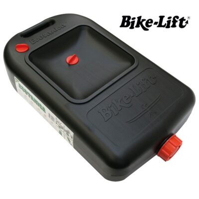 Tanque de drenaje de aceite ECOTANK de Bike-Lift con asa ergonómica y juntas tóricas para vaciado de motor.