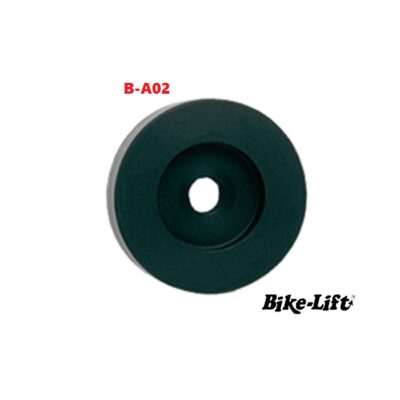 Adaptador específico Bike-Lift para equilibrar ruedas traseras de BMW en equilibradoras estáticas manuales.