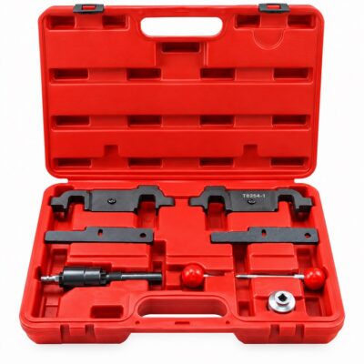 Maletín completo de herramientas de calado de distribución para motores Porsche 4.5 y 4.8 V8 en Cayenne y Panamera.