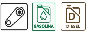 Herramientas para la resparación y el mantenimiento de motores de correa gasolina y diésel