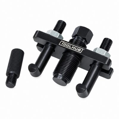 Útil extractor de la polea de bomba de inyección diésel para mantener el calado de la cadena en Ford Transit 2.2 TDCi.