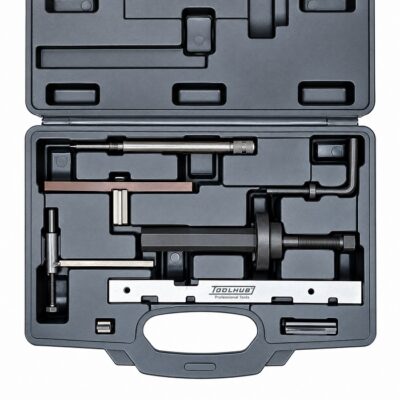 Kit de calado diésel para motores Ford 1.8 TD, TDDi y TDCi con útil de extracción de bomba y alineador de tapa.