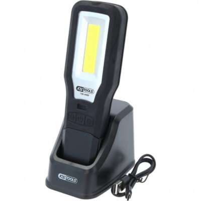 Lámpara LED articulada de 500 lm con luz roja y base magnética KS Tools ref. 1054490.